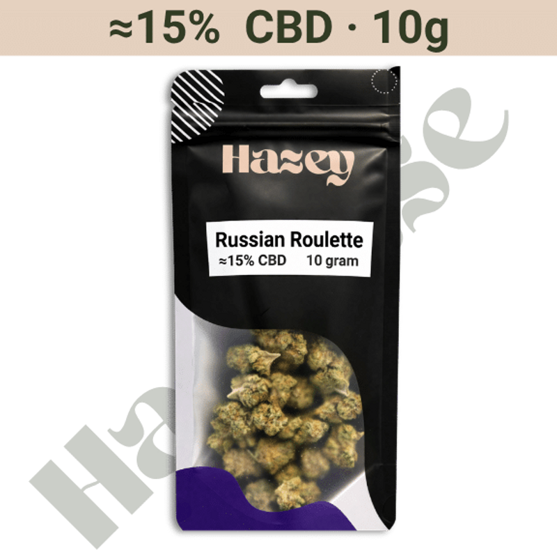Buds – ≈15% CBD – 10 gram - Russian Roulette