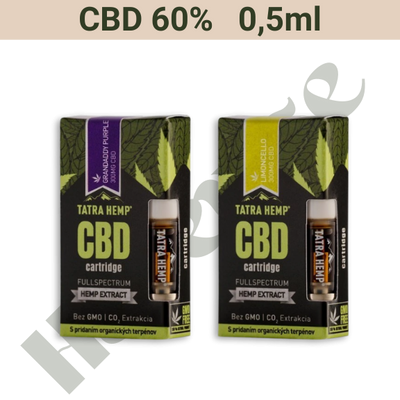 Cart - CBD 60% - Tatra Hemp - 0,5ml