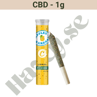 PreRolled – CBD – Apples &amp; Bananas – 1 gram