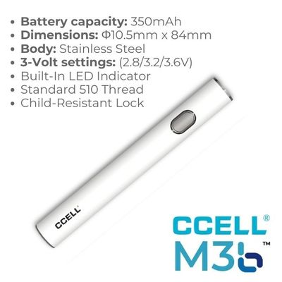 CCELL M3b – Vape Batteri – 510