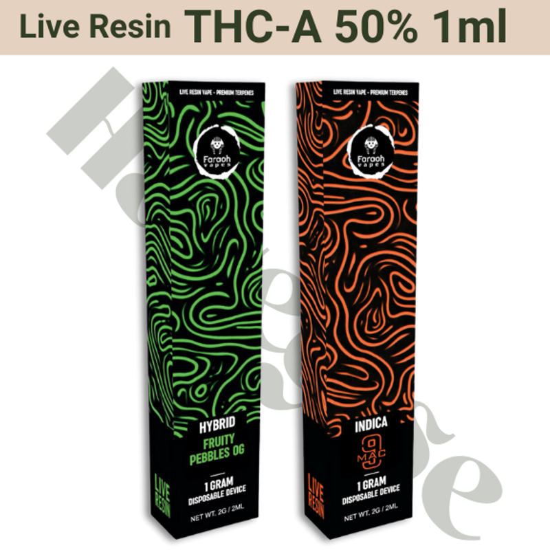 Vape - THC-A 50% Live Resin - Faraoh - 1ml