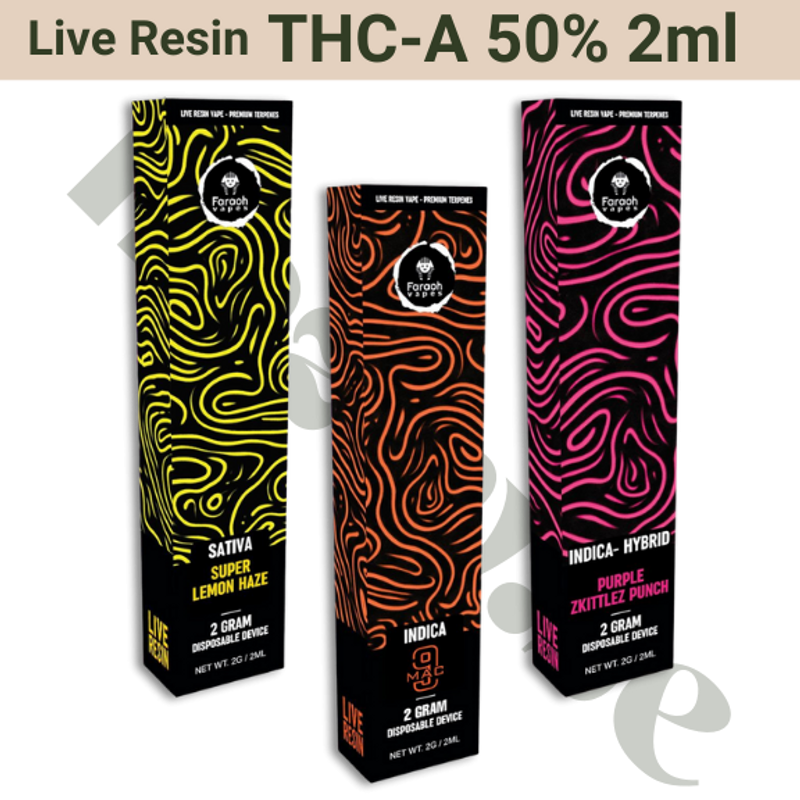 Vape - THC-A 50% Live Resin - Faraoh - 2ml