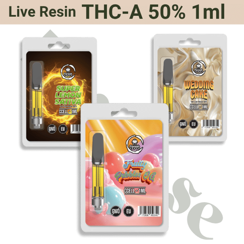 Cart - THC-A 50% Live Resin - Faraoh - 1ml
