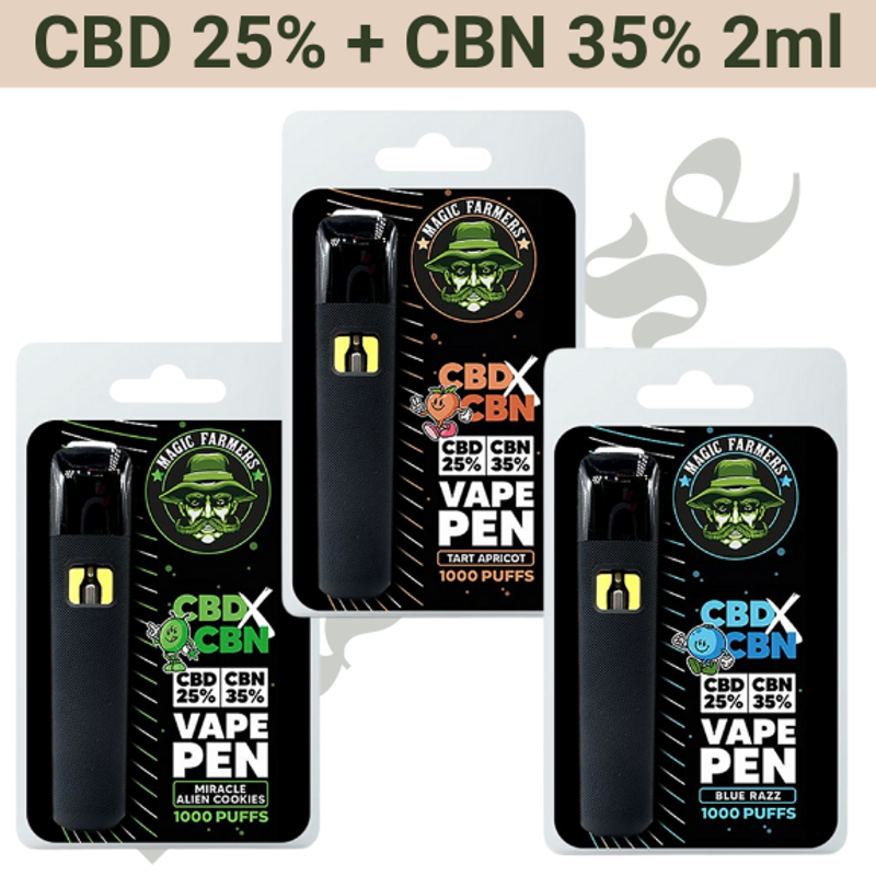 Vape - CBD 25% + CBN 35% - Magic Farmers - 2ml
