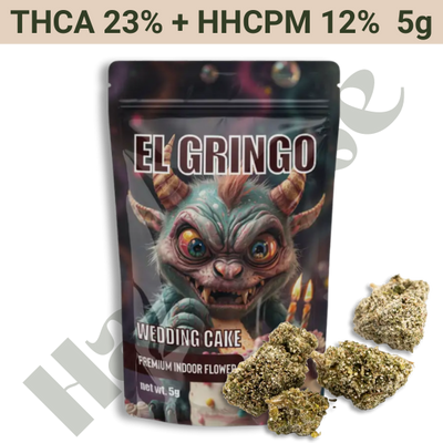 Buds – THCA 23% + HHCPM 12% – Wedding Cake – 5 gram