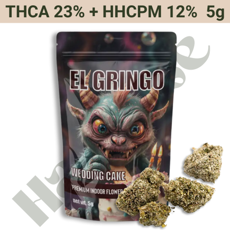 Buds – THCA 23% + HHCPM 12% – Wedding Cake – 5 gram