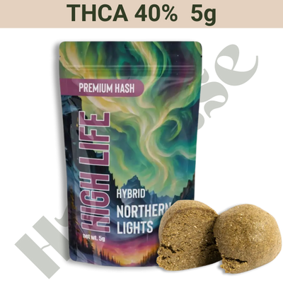 Hash – THCA 40% – Northern Lights – 5 gram