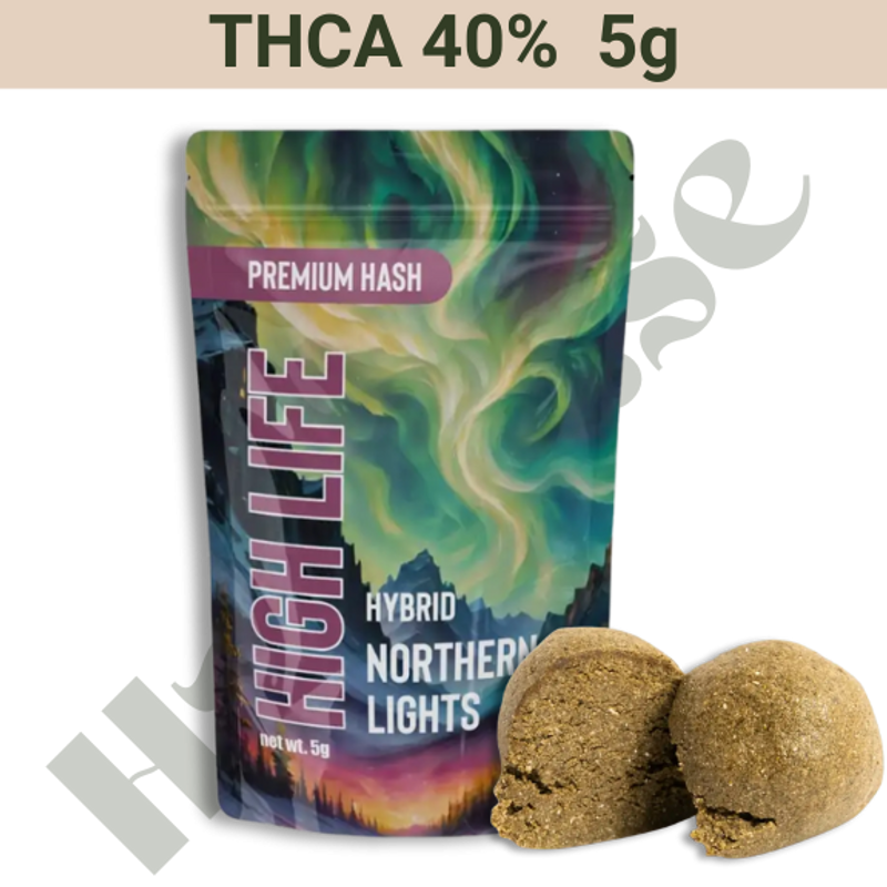 Hash – THCA 40% – Northern Lights – 5 gram
