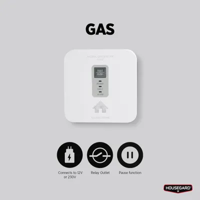 Housegard GA102 Gasvarnare 12V + 230V