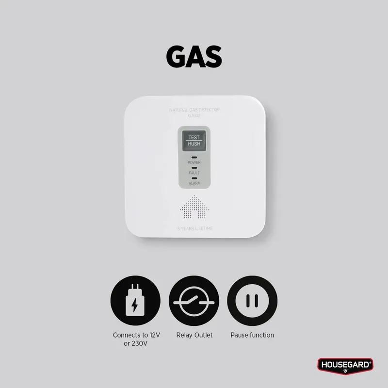 Housegard GA102 Gasvarnare 12V + 230V