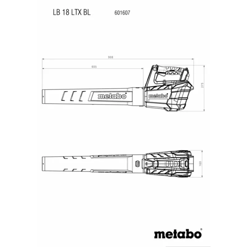 Metabo LB 18 LTX BL Lövblås 18V