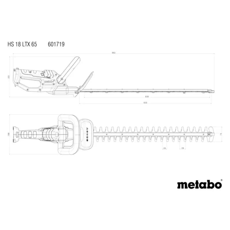 Metabo HS 18 LTX 65 Häcksax 18V 650mm (1x5,2Ah)
