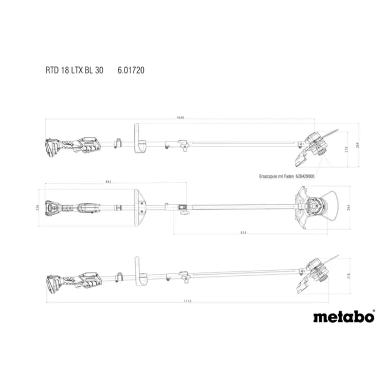 Metabo RTD 18 LTX BL 30 Grästrimmer 18V