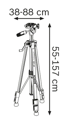 Bosch BT 150 Laserstativ 55-157cm