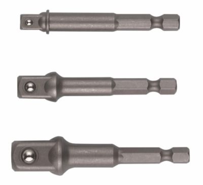 HiKOKI Hylsadapterset HEX 1/4" till 1/4", 1/2", 3/8" Fyrkant 3-delar