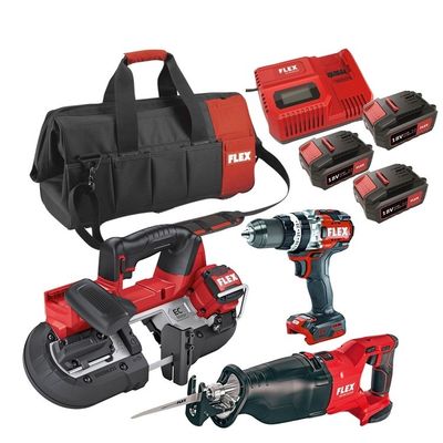 Flex Verktygpaket VVS 18V (3x5,0Ah)