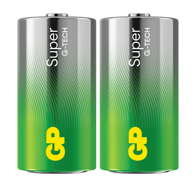 GP Batteries Super Alkaline C-Batteri G-TECH 2-pack