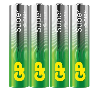 GP Batteries Super Alkaline AAA-Batteri G-TECH 4-pack