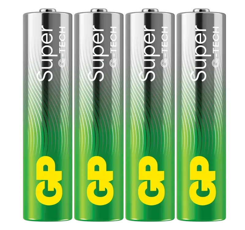 GP Batteries Super Alkaline AAA-Batteri G-TECH 4-pack