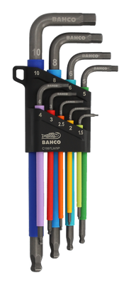 Bahco C1997LM/9P Insexnyckelsats Färgkodad 9-delar