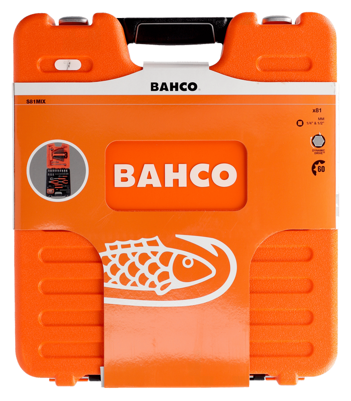Bahco S81MIX Hylsnyckelsats 1/4" & 1/2" 81 delar