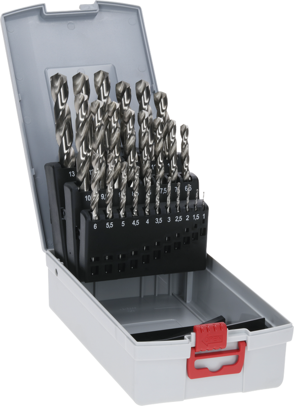 Bosch PRO Metallborrsats HSS-G 1-13mm 25 delar