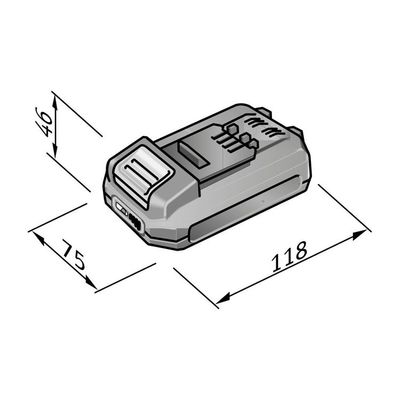 FLEX AP18.0/2.5 Batteri 18V (2,5Ah)