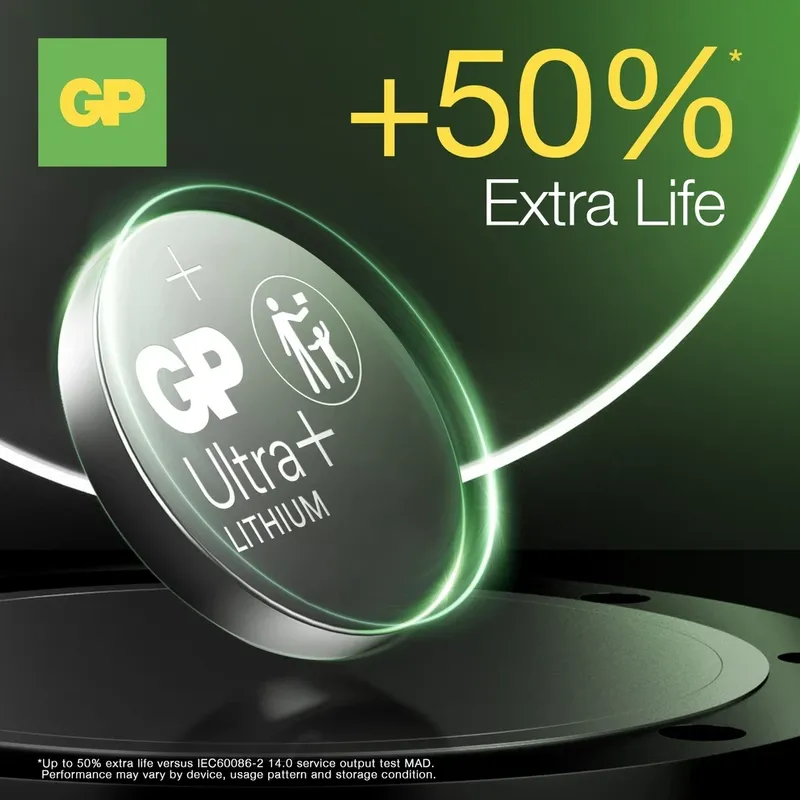 GP Ultra Plus Litium knappcell CR2016 3V
