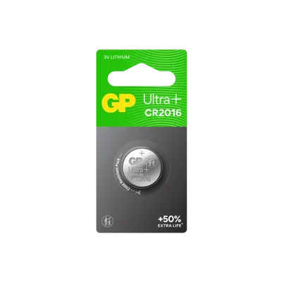 GP Ultra Plus Litium knappcell CR2016 3V