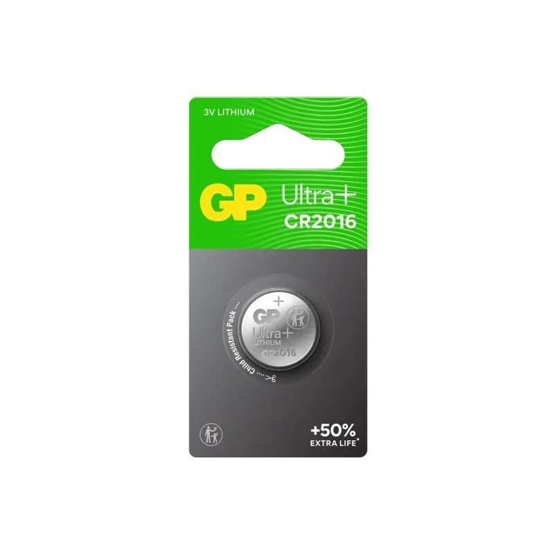 GP Ultra Plus Litium knappcell CR2016 3V
