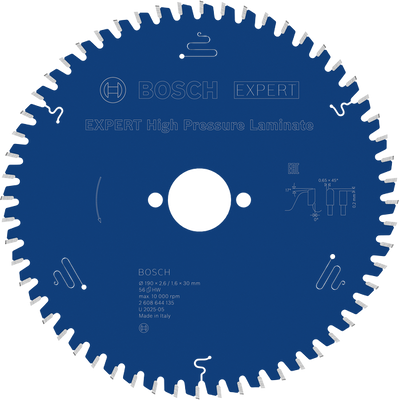 Bosch EXPERT High Pressure Laminate Cirkelsågklinga 190x2,6/1,6x30mm 56T