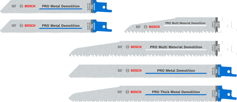 Bosch PRO Demolition Tigersågblad Sats 6 delar