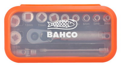 Bahco S13MC10.5 Hylsnyckelsats 1/4" 13 delar