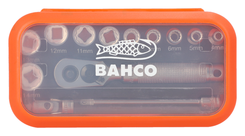 Bahco S13MC10.5 Hylsnyckelsats 1/4" 13 delar