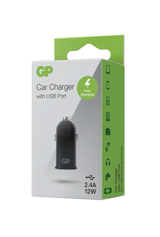 GP Billaddare 12V USB-A 12W