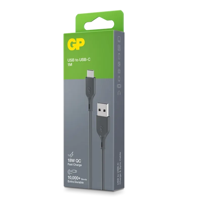 GP Laddkabel USB-A till USB-C 1m 18W