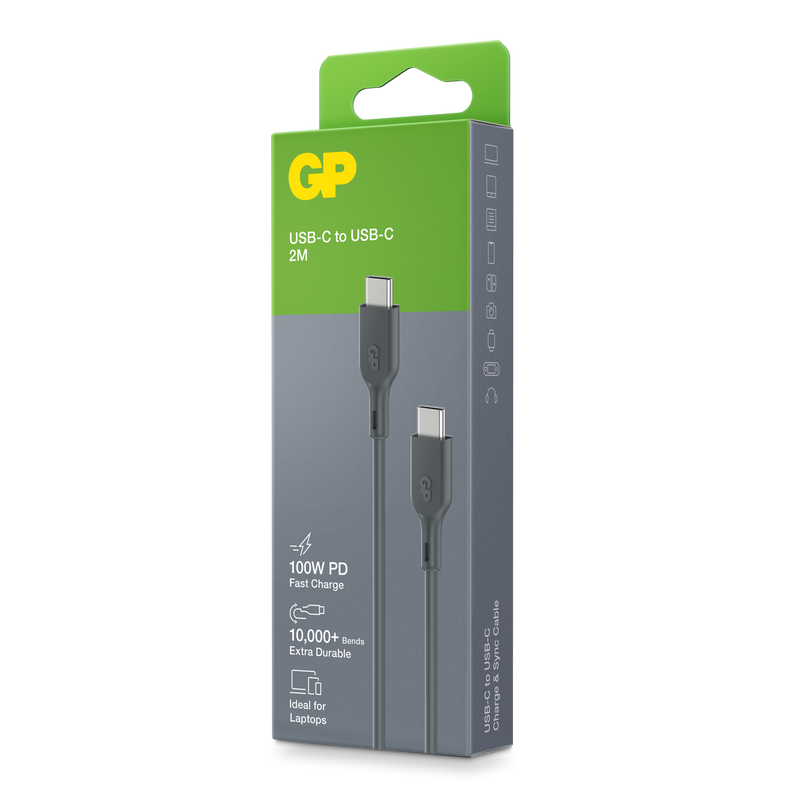 GP Laddkabel USB-C till USB-C 2m 100W