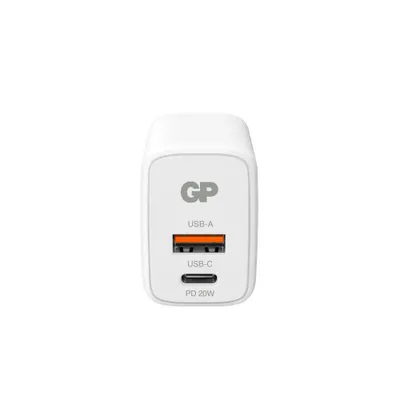 GP Väggladdare USB-C + USB-A 20W