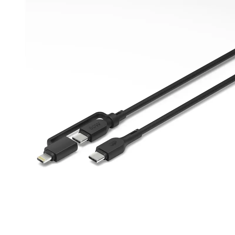 GP Laddkabel USB-C till USB-C + Lightning 1,5m 60W