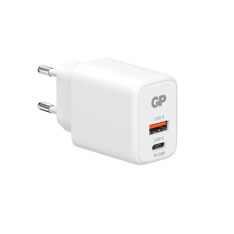 GP Väggladdare USB-C + USB-A 30W