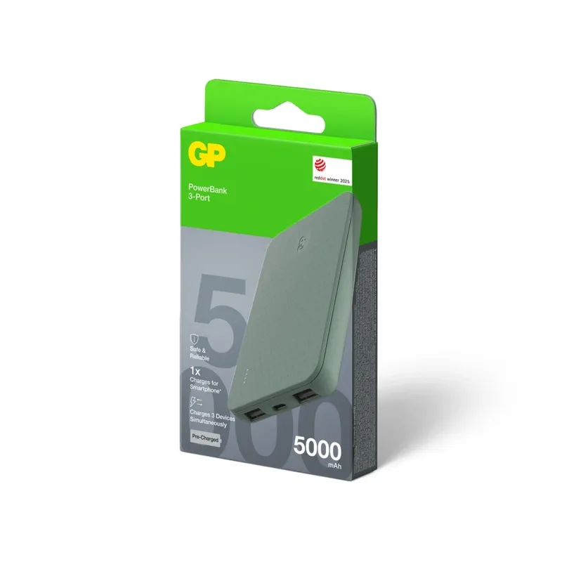 GP Powerbank Plus 5000mAh Grey