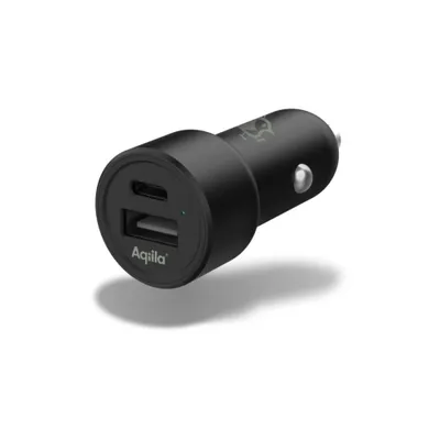 Aqiila Billaddare 12V USB-C + USB-A 32W
