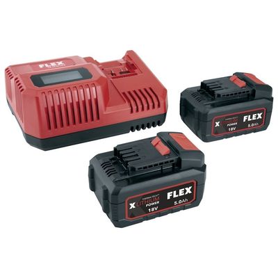 FLEX Laddpaket 18V (2x5,0Ah)