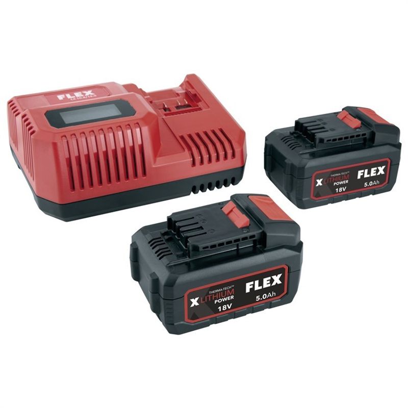 FLEX Laddpaket 18V (2x5,0Ah)