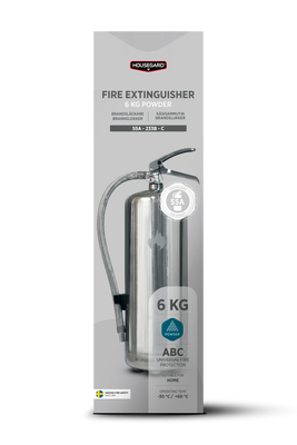 Housegard PE6HR-B Pulversläckare Steel 6 kg