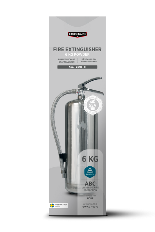 Housegard PE6HR-B Pulversläckare Steel 6 kg