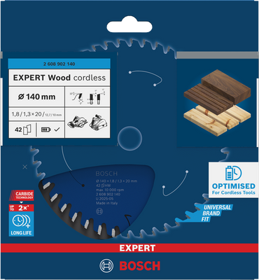 Bosch EXPERT Wood Cirkelsågklinga 140x1,8/1,3x20mm 42T