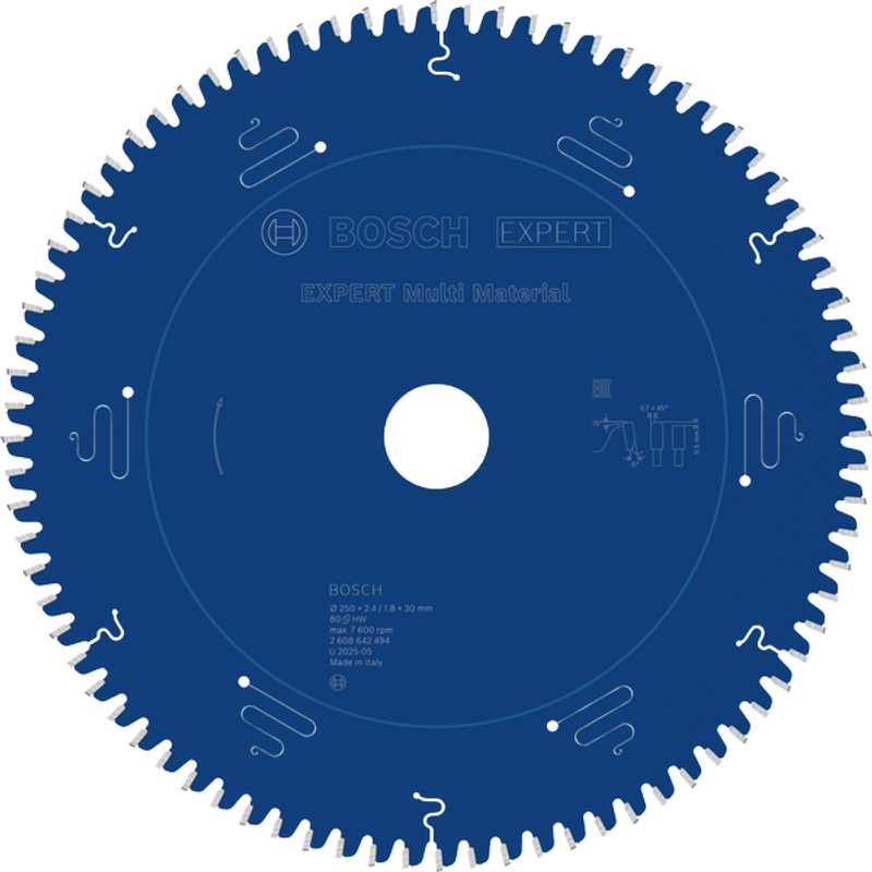Bosch EXPERT Multi Material Sågklinga 250x2,4/1,8x30mm 80T