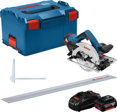 Bosch GKS 18V-57 G Cirkelsåg 165mm 18V (2x5,0ah) Inkl Styrskena