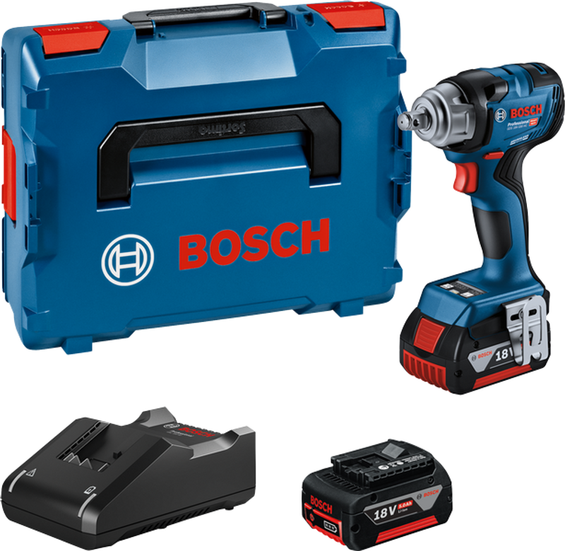 Bosch GDS 18V-330 HC Mutterdragare 18V (2x5,0Ah)